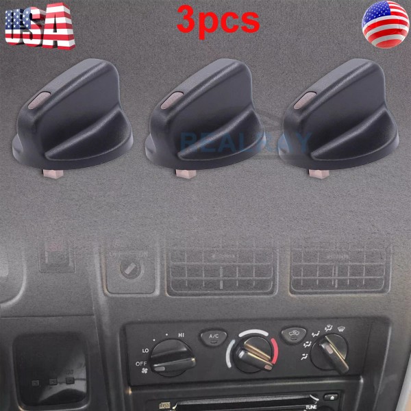 Unbranded 3 Pieces AC Heater Knob For 1995-2004 Toyota Tacoma