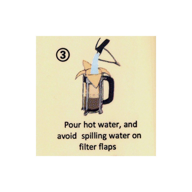 Caffi Paper Coffee Filters for 3 Cup French Press -
