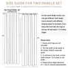 100% Blackout Shield Linen Blackout Curtains for Bedroom 84 Inches