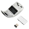 Dpofirs Foldable Wireless Mouse, Portable 2.4G Mouse with USB Receiver