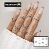 INKARTLINK 2 Week Henna Finger Tattoo, Realistic Design, Waterproof, Cruelty
