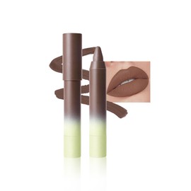 KXmzeG Matte Chocolate Brown Lipstick Lip Liner Crayon, Hydrating and Waterproof Lip stick, Long Lasting for Women LipLiner Pencil, High Pigmented Lip Liner Velvet Lipstick Smudge Proof 07#