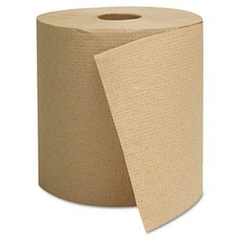 Brown Hard Roll Paper Towels, 6 Rolls (GEN1825)