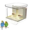 Pcmursal No Mess Bird Feeder for Cage, Hanging Bird Bath