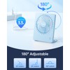 TriPole Mini Desk Fan USB Powered Portable Fan Small Personal