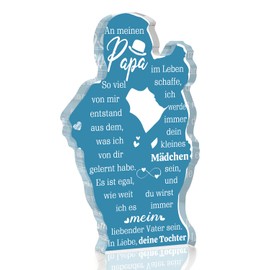 Blumuze Dad Gift, Acrylic Decorative Sign, Father's Day Gifts for Dad from Daughter, Dad Gift, Birthday, Birthday Gift for Dad, Best Dad Gift Idea