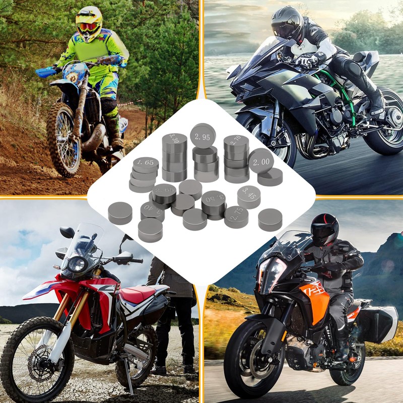 WDKTBM 7.48mm Adjustable Valve Shim Kit for Kawasaki KX250F KX250