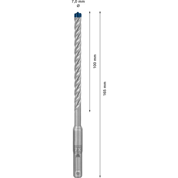 Bosch Bosch 1x EXPERT SDS plus-7X Hammerbohrer (für Weichgestein, Harter