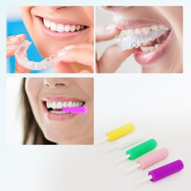 Aligner Removal Tool, 10Pcs Retainer Remover Tool with Chewies, Dental kit for Oral Tooth Cleaning