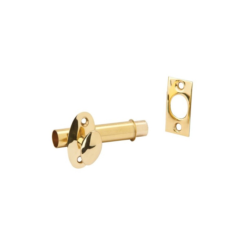 Ives by Schlage S48B3 Mortise Door Bolt, Polished Brass