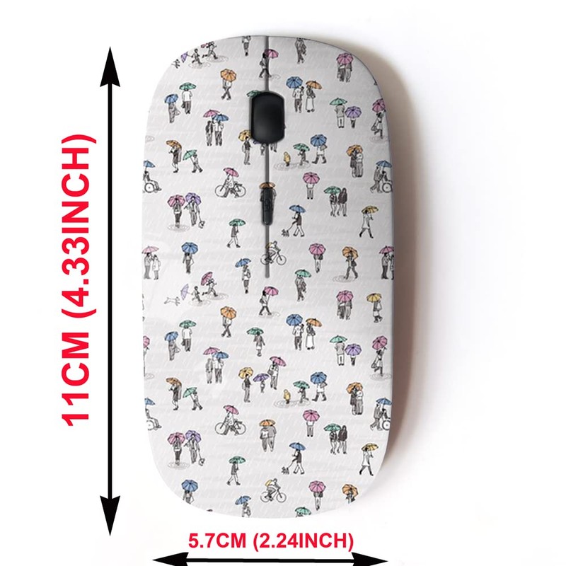 2.4G Wireless Mouse with Cute Pattern Design for All Laptops