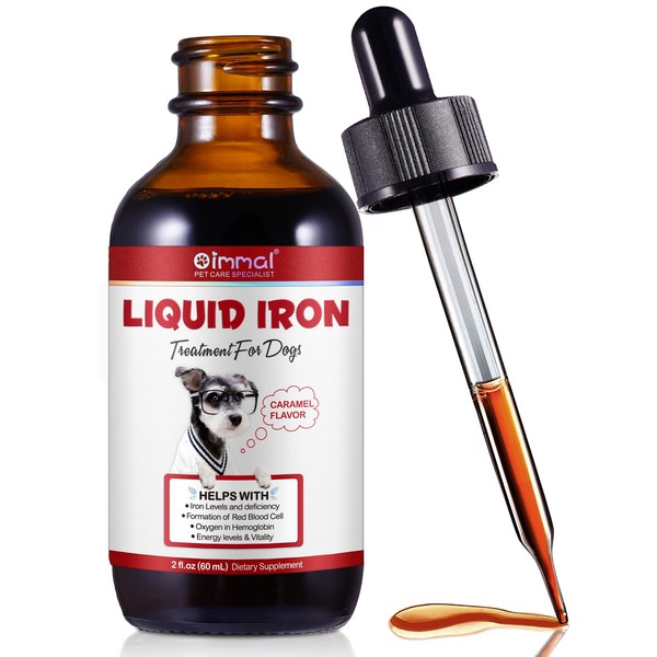 Uruses Liquid Iron Drops for Dogs,Iron Supplements for Dogs with