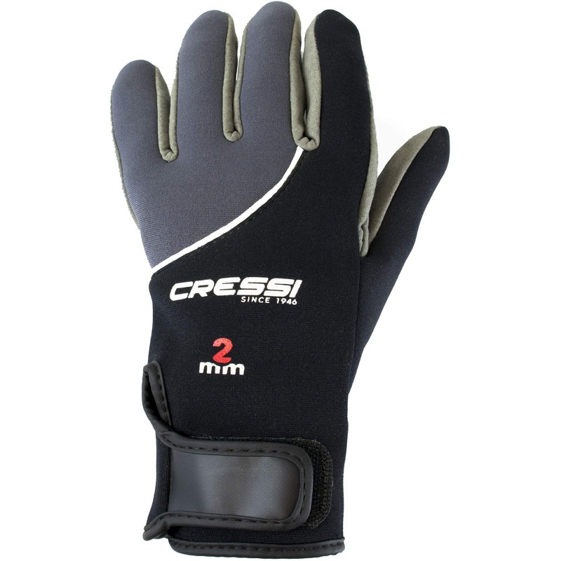 Cressi Guantes Tropicales, Negro/Gris, L