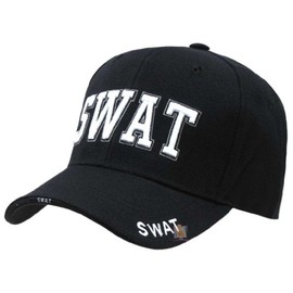 RAPID DOMINANCE 3-D High Embroidered Law Enforcement Baseball Caps Hat Hats (Adjustable , SWAT)