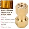 Brass CGA-320 to CGA-580 Gas Tank Adapter, CO2 to Argon