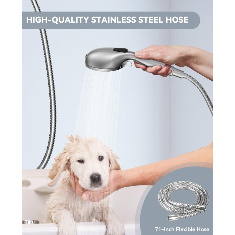 JDO Shower Head with Handheld, High Pressure Handheld Shower Head
