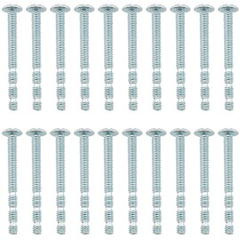 RLECS Phillips Slub Screw 20PCS 8#-32x43 Truss Head Break Away Screws for Cabinet Drawer and Door Handles and Knobs