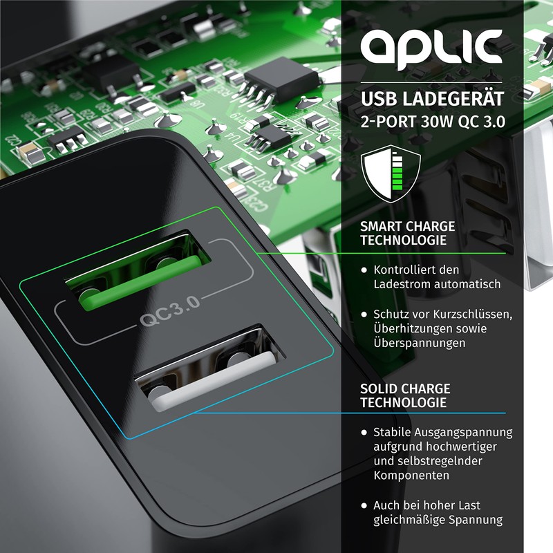 CSL USB Charger 30 W QC 3.0 2 Port Power