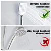 LCEVCGK Shower System, Shower Faucet Set Complete Square Rain Shower