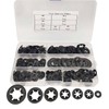 Sicherungsscheiben Sortiment Kit M3-M12 350 teilig Manganstahl Schwarz