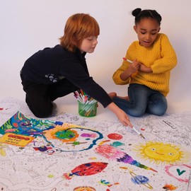 OKIDO: Robots GIANT Colouring Poster | 100x70cm Poster | Colouring Posters for Kids | 3-7 year olds