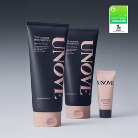 UNOVE Deep Damage Treatment EX 320ml #Warm Petal Double Pack (+Heating Guard No Wash Treatment 40ml) - Warm Petal*2ea + No Wash Treatment 40ml