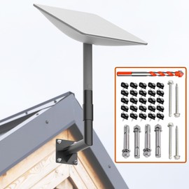 Starlink Short Wall Mount, Click-in Design Starlink Mount, Starlink Mounting Kit, Starlink Pole Mount, for Starlink Internet Kit Satellite, with Starlink Mount Adapter,Click-in Design Adapter