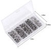Tgpiao 200PCS 5Sizes Stainless Steel Fishing Split Rings,Heavy Duty Split