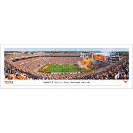 Texas Longhorns Football - Unframed Poster by Blakeway Panoramas (40"W x 13.5"H)