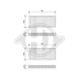 Diederichs DCI0838S - Filter Interior Air