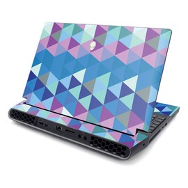 MightySkins Skin Compatible with Alienware Area-51M 17" (2019) - Purple Kaleidoscope | Protective, Durable, and Unique Vinyl Decal wrap Cover | Easy to Apply| Made in The USA