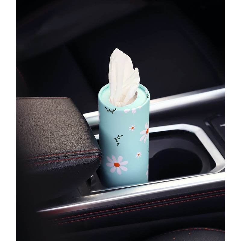 Car Tissue Holder with Facial Tissues Bulk - 4 PK