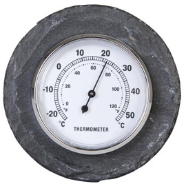 Esschert Design USA LS226 Round Slate Thermometer