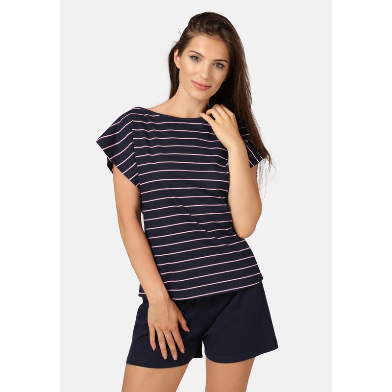 Bellivalini Women's Pyjamas BLV50-174, Dark blue pink