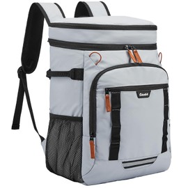 Celvetch Backpack Cooler Insulated Leak Proof 36/40 Cans Large Capacity Soft Insulated Cooler Bag Lightweight Lunch Backpack for Men Women Work Travel Beach Camping Picnic Hiking - Grey