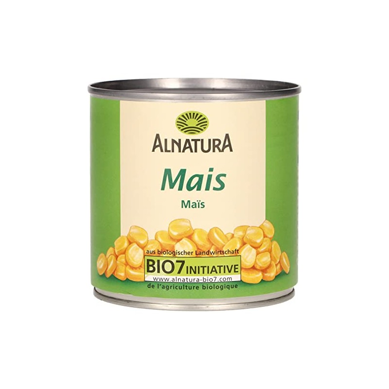 Alnatura Organic Corn 330 g, Tin
