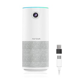 NUROUM C10 (2ª generación) 1080P Cámara web de conferencias con altavoz de micrófono, cámara portátil todo en uno para videoconferencia, cancelación d