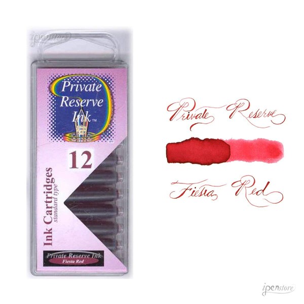 Private Reserve Refills Fiesta Red 12-pack Fountain Pen Cartridge - PR-C09