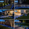 Peasur Mini Solar Ground Lights Outdoor, 2 Pack Flat Solar