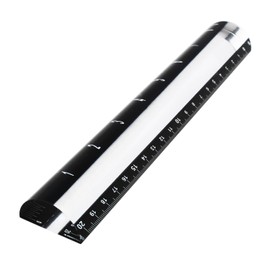 HWATANG Hamlet Optic 2X Ruler Typoscope Magnifier Optical Grade Acrylic Desk Reading Loupe Bar for Report Accountant (20cm / 7 inch)