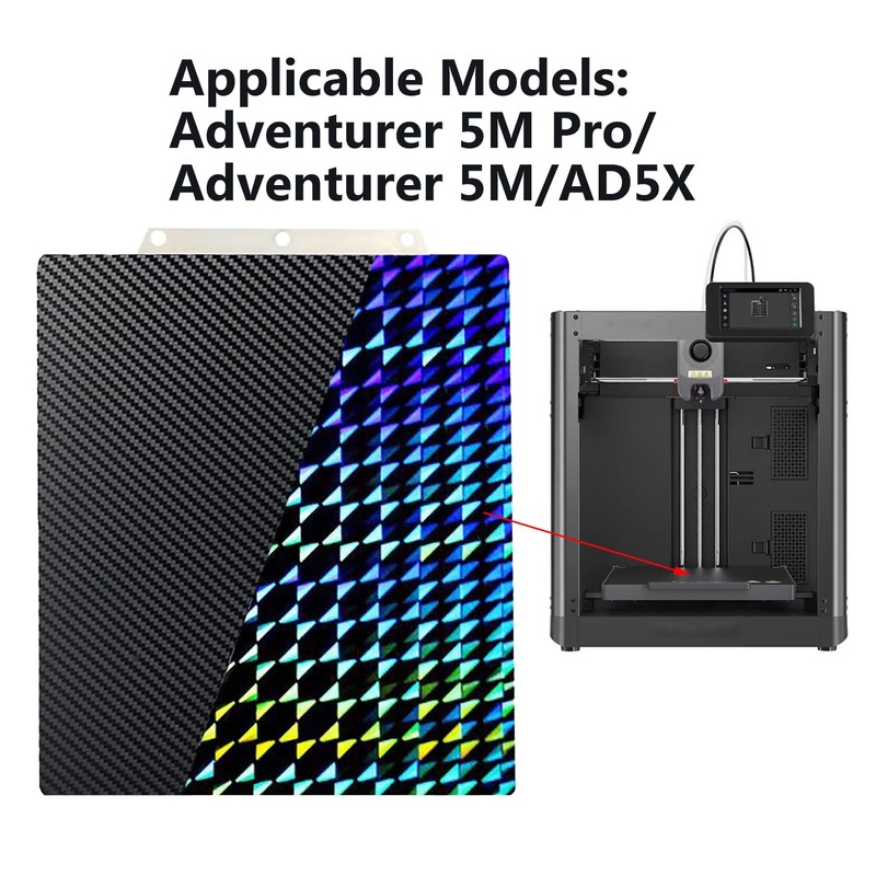 for Adventurer 5M/Adventurer 5M Pro/AD5X 3D Printer Build Plate Double