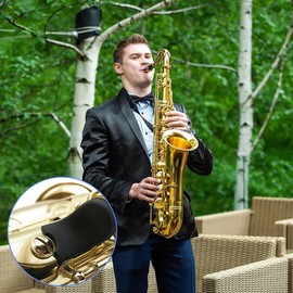 Saxophone Thumb, Finger Rest Cushion Pads, Pack of 2 Saxophone Thumb Pads, Rubber Thumb Pads, Rubber Padded Finger Protection, Music Wind Instrument, Replacement Accessories Clarinet and Woodwind