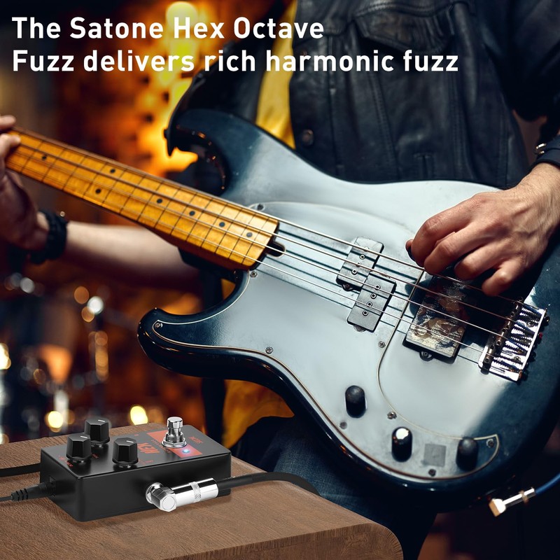 Satone S804 Hex Octave Fuzz Electric Guitar Effect Pedal -