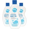 personal care Moisturizing Creamy Baby Oil, Hypoallergenic,12 oz Pack of