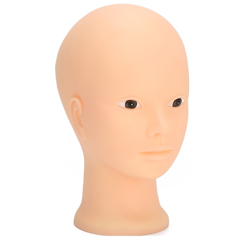Mannequin Head Makeup Training Practice Wig Hat Display Bald Mannequin