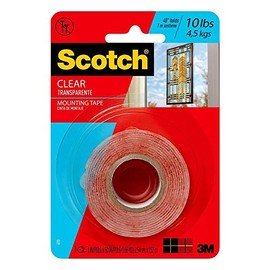 Double-Sided Mounting Tape, Clear, 1 x 60-In.