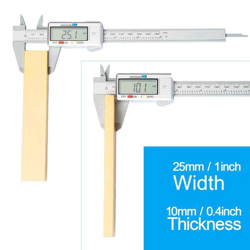 C360 Brass Flat Bar Stock 3/8" x 1" x 6"