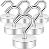 Neosmuk Magnetic Hooks,40lb Large Opening Hook CNC Machined Base,Ideal for