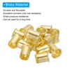 PATIKIL Brass Compression Insert, 25 Pcs 15mm OD x 12mm