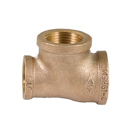 Supply Giant CSSU1009 1 x 3/4'' x 1-Inch Reducing Tee Three Size with Female Threaded Connections Ends, Brass Construction, Higher Corrosion Resistance Economical & Easy to Install, 11